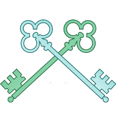 Green Key and Blue Key Logo